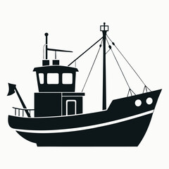 silhouette of a ship