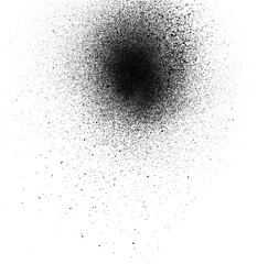 Diffused Circular Spray Paint Mark with Fine Grain Texture.