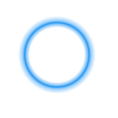 blue round frame