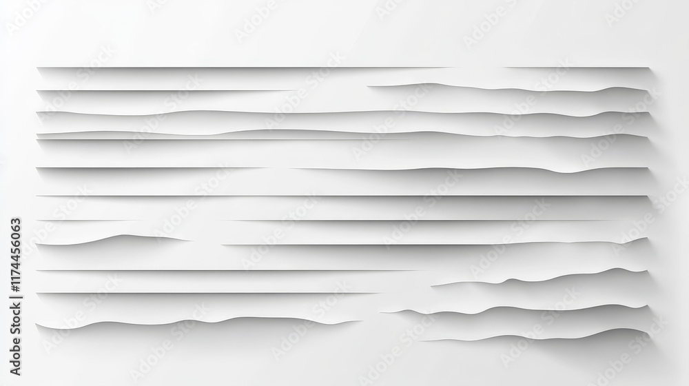 Poster rectangular soft shadows effect on transparent background. black simple blur line design for paper l