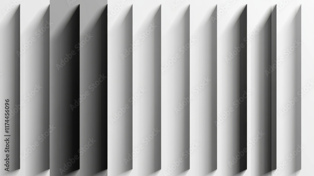 Poster rectangular soft shadows effect on transparent background. black simple blur line design for paper l