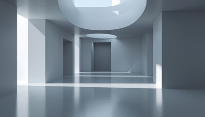 empty white room