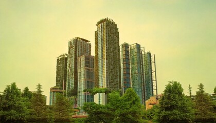 Obraz premium city skyline