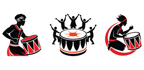  Dynamic Drumming Art – Unity, Energy, and Cultural Celebration