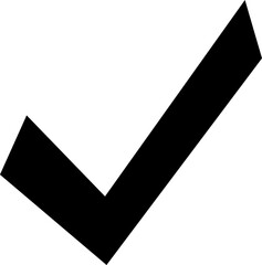 Tick icon  or Check mark symbol 
