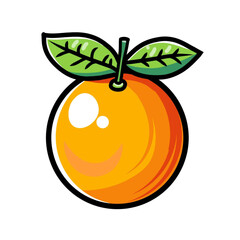 orange vector design illustration, orange icon, orange logo, very good as a sticker.