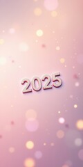 Text "2025" background