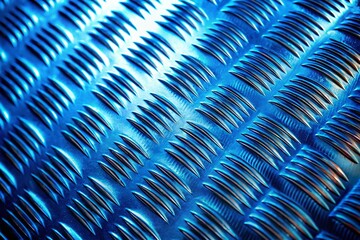 Obraz premium Blue Metal Texture with Golden Accents: Abstract Background Stock Photo
