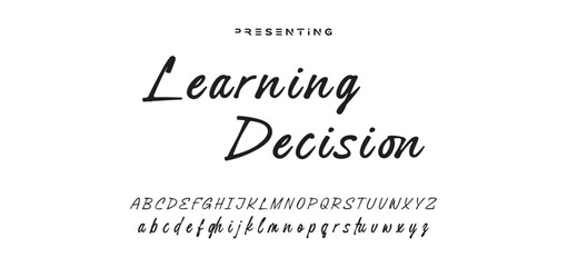 Hand drawn vector alphabet. Modern monoline signature script font. Elegant Signature Font. Best Alphabet Beautiful Calligraphy Signature Font lettering