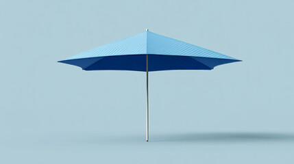 White umbrella mockup. Outdoor beach sun parasol isolated vector mock up. Sunshade tent template for branding. 3d commercial event awning promo. Exhibition camping object for presentation on market