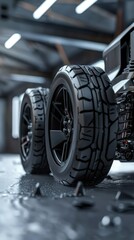 Showcase the advancements in electric vehicle technology through a revolutionary 3D design