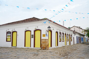 Portuguese Colonial Architecture In Paraty, Rio de Janeiro, Brazil - ブラジル...