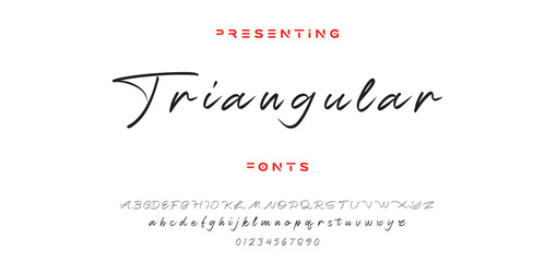 signature Font Calligraphy Logotype Script Brush Font Type Font lettering handwritten