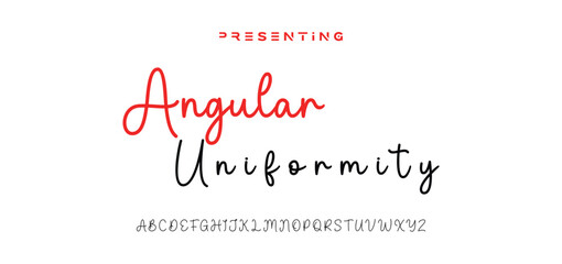 signature Font Calligraphy Logotype Script Brush Font Type Font lettering handwritten