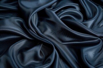 Fototapeta premium A smooth silky black fabric texture