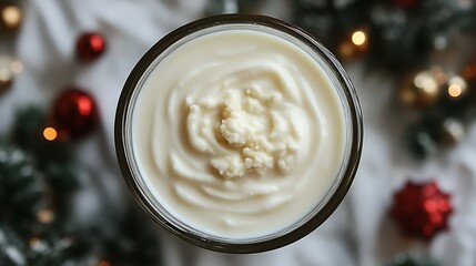Creamy Kefir Drink Festive Holiday Season