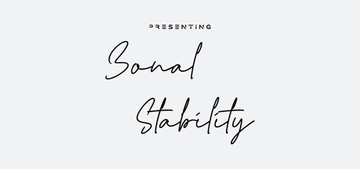 signature Font Calligraphy Logotype Script Brush Font Type Font lettering handwritten