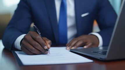 Professional document signing in business environment