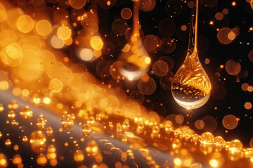 A warm golden black tone texture