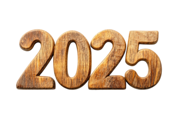 Wooden 2025 sign home decor rustic style close-up