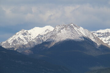 Obraz premium Snow Mountain Top, Nordegg, Alberta