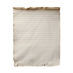 Blank Old Paper With a Transparent Background In PNG, White Black Page Isolated on a White Background PNG,