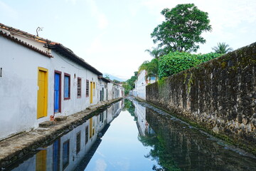 Portuguese Colonial Architecture In Paraty, Rio de Janeiro, Brazil - ブラジル...