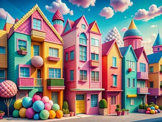 Colorful Candy Architecture: Sweet Geometric Building Facades