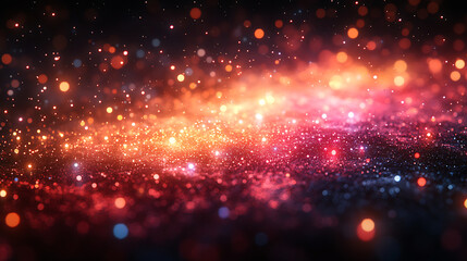 Fototapeta premium Abstract Colorful Particle Background for Creative Projects