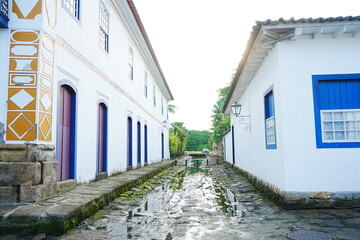 Portuguese Colonial Architecture In Paraty, Rio de Janeiro, Brazil - ブラジル...