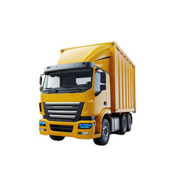 Truck With Transparent Background, Yellow Truck in PNG