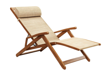 Stylish reclining lounge chair isolated furniture