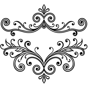 Elegant Vintage Dividers: Ornate Swirls and Calligraphic Borders