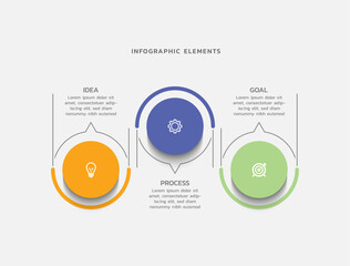 Vector infographic business template colorful design