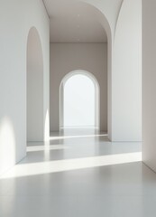 corridor with columns