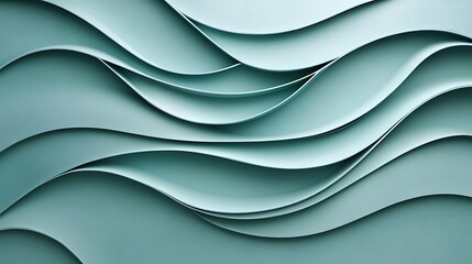 Fototapeta premium Abstract green wave background