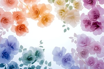 Watercolor floral background