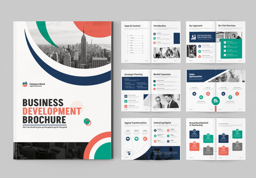 Business Development Brochure Template Layout