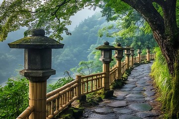 Old bridge in the park