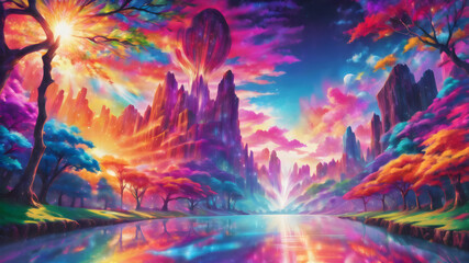 Naklejka premium landscape