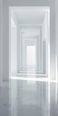 empty white room