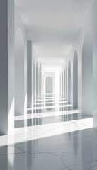 Fototapeta premium empty white room