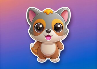 cartoon Cartoon puppies and doggy pet. Funny friendly animals characters. Happy corgi, doberman, dalmatian, pug, dachshund. Flat puppy vector set