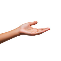 Outstretched Hand Offering Support and Generosity Against a Neutral Background with Soft Lighting for Symbolic Representation of Kindness and Assistance