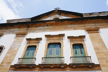 Parish Church of Our Lady of Remedies or Igreja da Matriz de Nossa Senhora dos Remédios in Paraty, Rio de Janeiro, Brazil - ブラジル リオデジャネイロ パラチー ヘメジオス教会