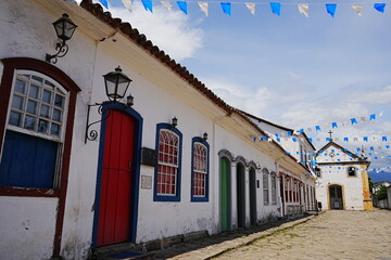 Portuguese Colonial Architecture In Paraty, Rio de Janeiro, Brazil - ブラジル...