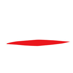 Hand drawn red swirl swoosh underline calligraphic elements 