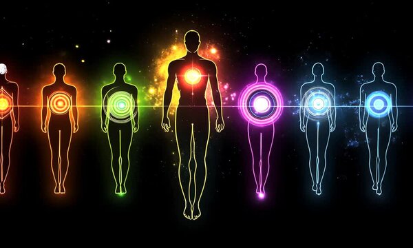 Chakra Energy System: A Vibrant Representation of Human Energy Centers