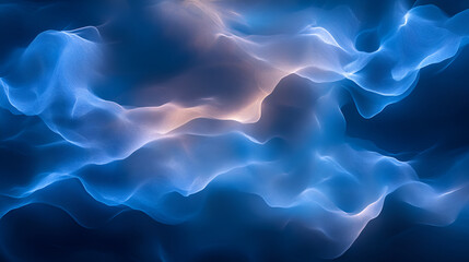 Obraz premium Abstract Blue and Orange Swirling Light: A mesmerizing abstract image of swirling blue and orange light, evoking a sense of movement, energy, and ethereal beauty.