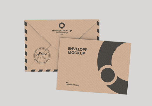 Kraft Envelope Mockup